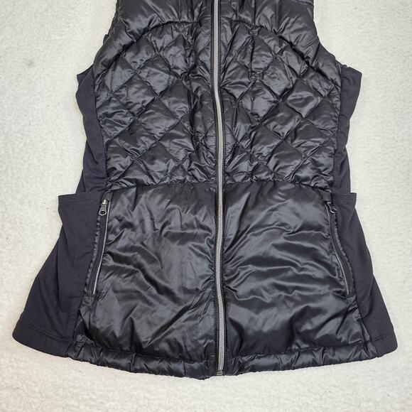 Lululemon Women's Down For A Run Vest Black Size 10 Glyde Rulu Water-Repellent - Picture 3 of 8